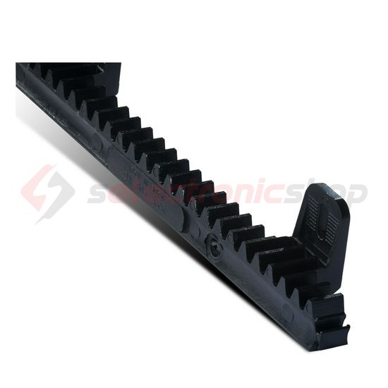 Fogasléc tolókapuhoz M4 fémszálas műa.  1m 6rögzítőfül  CRV6 OVERGATE