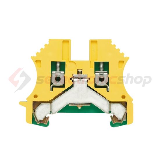 Földelő sorkapocs 1-szintes 0,5-2,5mm2 zöld/sárga TS35 csavaros robbanásbiztos WPE 2,5 Weidmüller - 1010000000