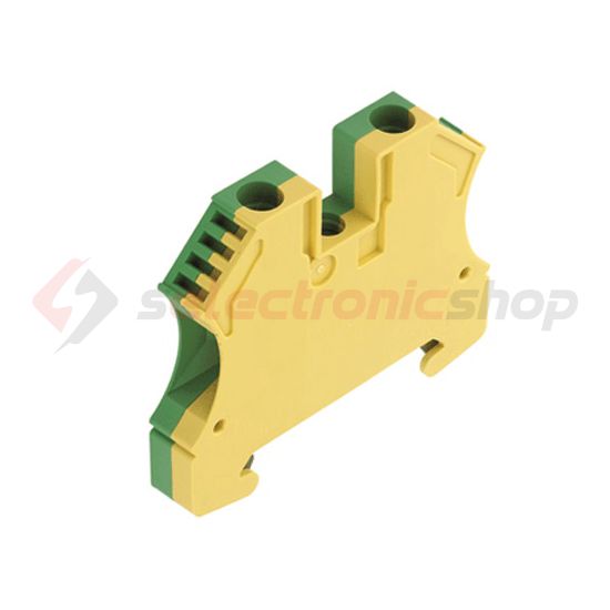 Földelő sorkapocs 1-szintes 0,5-6mm2 zöld/sárga TS35 csavaros robbanásbiztos WPE 6 Weidmüller - 1010200000