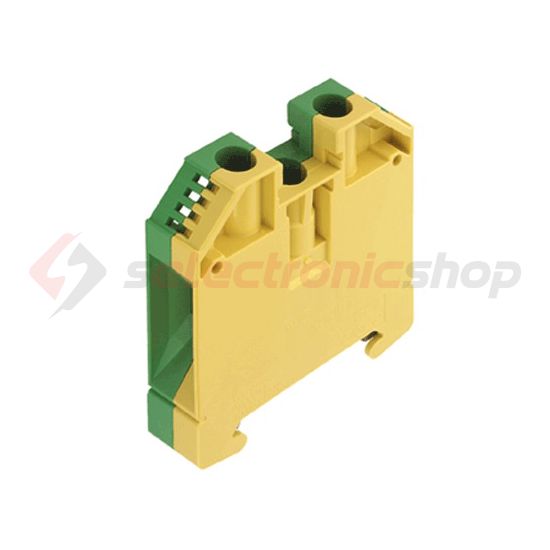 Földelő sorkapocs 1-szintes 1,5-16mm2 zöld/sárga TS35 csavaros WPE 16 Weidmüller - 1010400000