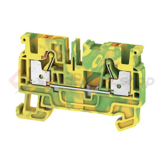Földelő sorkapocs TS35 1-szintes 0.5-4mm2 zöld-sárga dugaszolós A2C 4 PE Weidmüller - 2051360000