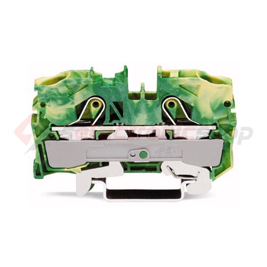 Földelő sorkapocs TS35 1-szintes 2.5-10mm2 zöld-sárga rugószorításos rugószorításos WAGO - 2010-1207