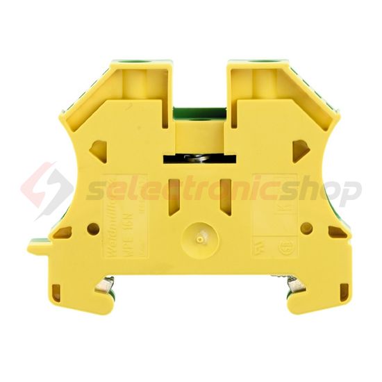Földelő sorkapocs TS35 zöld/sárga csavaros DIN (kalap)sín 35mm WPE 16N Weidmüller - 1019100000