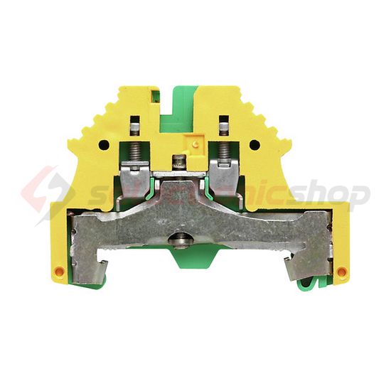 Földelő sorkapocs TS35 zöld/sárga csavaros DIN (kalap)sín 35mm WPE 2.5N Weidmüller - 1016200000