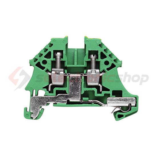 Földelő sorkapocs TS35 zöld/sárga csavaros DIN (kalap)sín 35mm WPE 4N Weidmüller - 1042700000