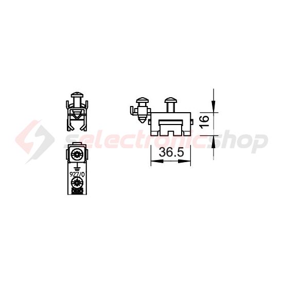 Földelőszalag feszítőzár kezeletlen nemesacél V2A 927 SCH-K-VA OBO-BETTERMANN - 5057930