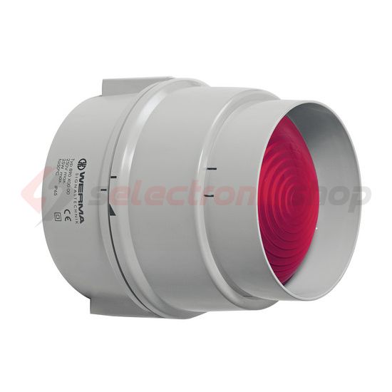 Forgalomirányító lámpa fényforrás nélkül piros 1-lámpás E27 230V AC/DC BWM 12-230VAC/DC RD WERMA - 89010000