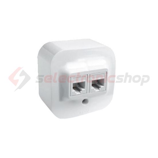 Forix adatcsatlakozó dugalj UTP RJ45 8(8) Cat5 + RJ11 Cat3 fehér csavaros LEGRAND - 782421