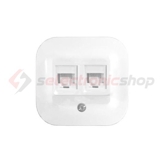 Forix adatcsatlakozó dugalj UTP RJ45 8(8) Cat5e fehér csavaros LEGRAND - 782428