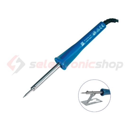 Forrasztópáka FPH6-heggyel támasztékkal 60W 230V 240s-felmelegedés 6mm-pákacsúcs átmérő SMA - FP 60/VDE