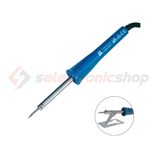 Forrasztópáka FPH7-heggyel támasztékkal 80W 230V 180s-felmelegedés 7mm-pákacsúcs átmérő SMA - FP 80/VDE