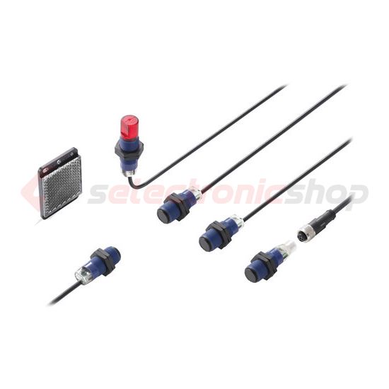 Fotokapcsoló adó-vevő 2m-kábel M18 sötétre kapcsol 15000mm-max.kapcs.táv PNP 12-24VDC Panasonic - CY-111B-P