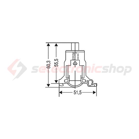 Fővezetéki leágazókapocs 102A 1-pólus 35mm2-vezetőér Hensel - KKL25