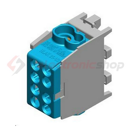 Fővezetéki leágazókapocs 130/100A Cu/Al csavaros kék 2x25+2x16mm2  HLAK 25 1/2 M2 Pollmann - 2080137