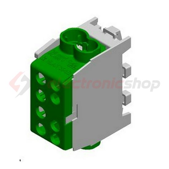 Fővezetéki leágazókapocs 150/125A Cu/Al csavaros zöld 2x35+2x25mm2  HLAK 35 1/2 M2 Pollmann - 2080143
