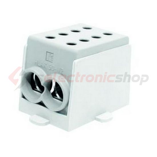 Fővezetéki leágazókapocs 250/250A Cu/Al csavaros szürke4x70mm2 1P HLAK 70-1/2 Pollmann - 2080147