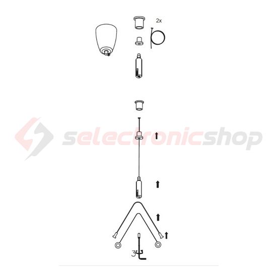 Függesztő univerzális 2-pontos acél ZHUNI2 MODUS