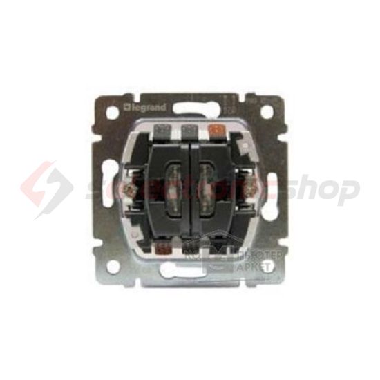 Galea 106+6 kettős váltókapcsoló +jelzőfény kezelőelem szürke süllyesztett IP21 2- LEGRAND - 775608