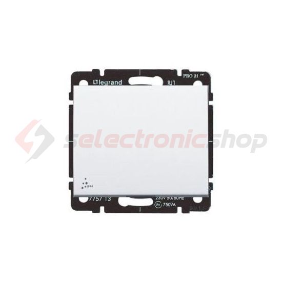 Galea 106 váltókapcsoló betét közp. fedéllel fehér süllyesztett IP44 1- billentyű/gomb LEGRAND - 771020