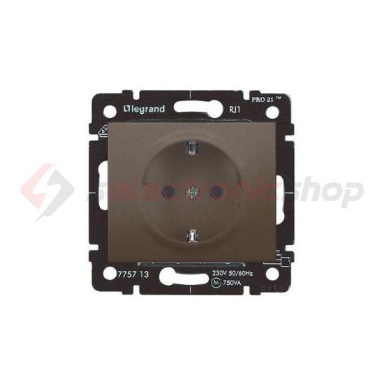 Galea 162 dugalj földelt központi fedlap bronz IP20 süllyesztett szorítókapcsos LEGRAND - 771262