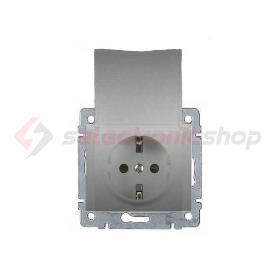 Galea 162 dugalj földelt központi fedlap gyerekzárral alumínium IP20 süllyesztett LEGRAND - 771364