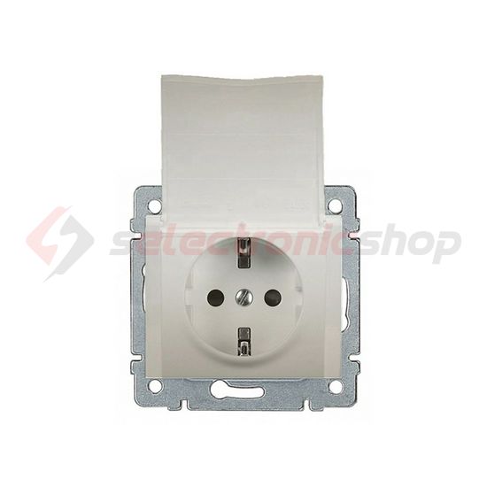 Galea 162 dugalj földelt központi fedlap gyerekzárral szürke IP20 süllyesztett LEGRAND - 771564