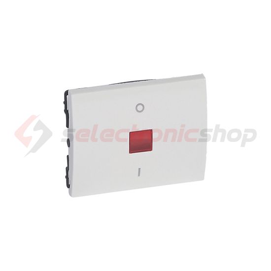 Galea billentyű I/O egyes kapcs/nyg.-hoz fehér 0 és 1 szám-jel  jelzőfényes IP21 műanyag LEGRAND - 777018