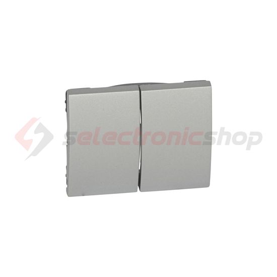 Galea billentyű kettős kapcs/nyg.-hoz alumínium üres-jel IP21 műanyag fényes bepattintás LEGRAND - 771312