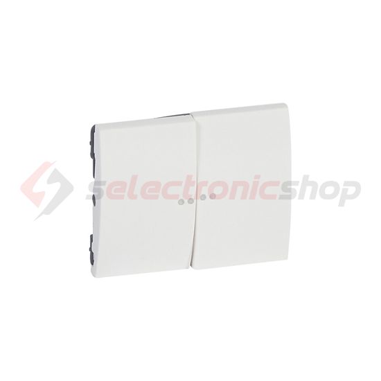 Galea billentyű kettős kapcs/nyg.-hoz fehér üres-jel  jelzőfényes IP21 műanyag fényes LEGRAND - 771079