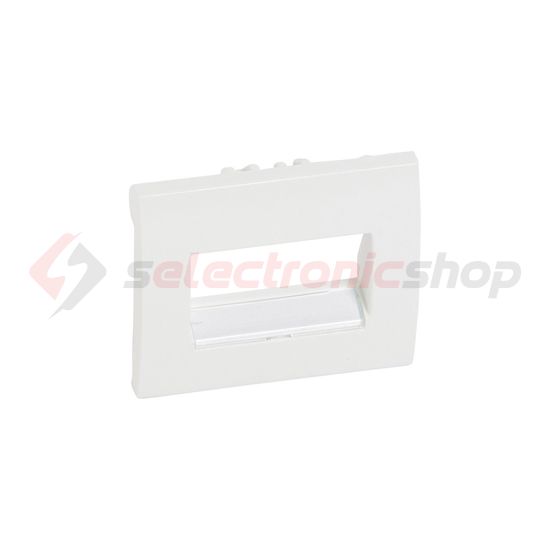 Galea fedlap 2xRJ45/RJ11 adatcsatlakozóhoz műanyag fehér címketartó nélkül LEGRAND - 777075