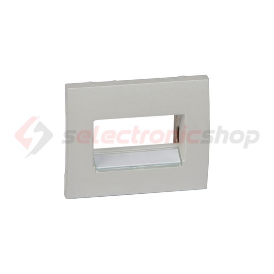 Galea fedlap 2xRJ45/RJ11 adatcsatlakozóhoz műanyag gyöngyház címketartó nélkül LEGRAND - 771575