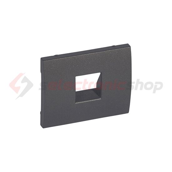 Galea fedlap RJ11 telefoncsatlakozóhoz műanyag titán címketartó nélkül LEGRAND - 771295