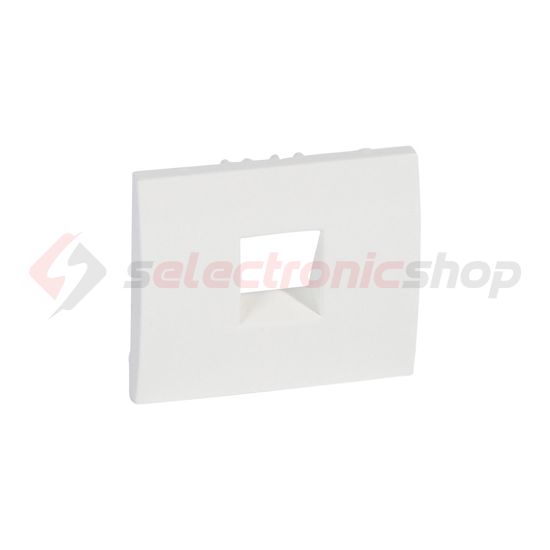 Galea fedlap RJ45/RJ11 adatcsatlakozóhoz műanyag fehér címketartó nélkül LEGRAND - 777095