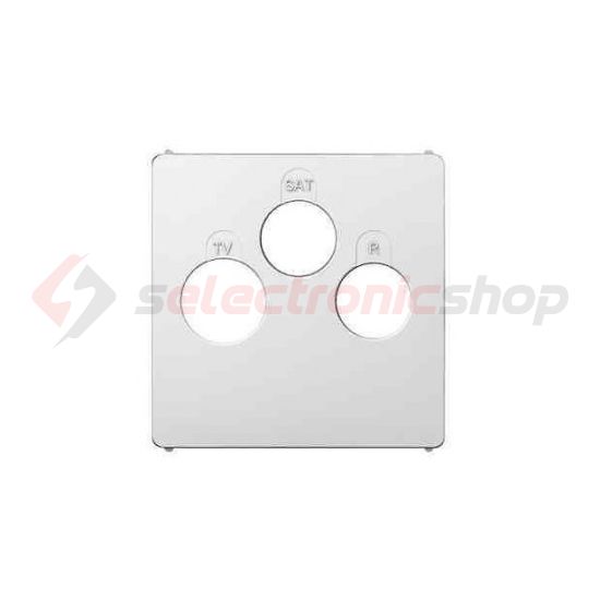 Galea fedlap TV-R-SAT központi fedlap fehér IP20 műanyag fényes bepattintás LEGRAND - 771089