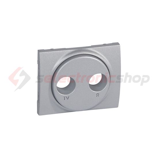 Galea fedlap TV-RD koax-antennadugaljhoz műanyag alumínium címketartó nélkül LEGRAND - 771372