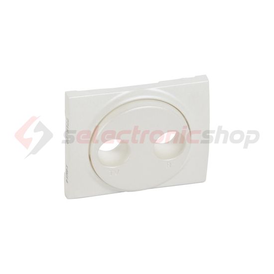 Galea fedlap TV-RD koax-antennadugaljhoz műanyag címketartó nélkül gyöngyház LEGRAND - 771572