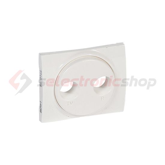 Galea fedlap TV-RD koax-antennadugaljhoz műanyag fehér címketartó nélkül LEGRAND - 771072