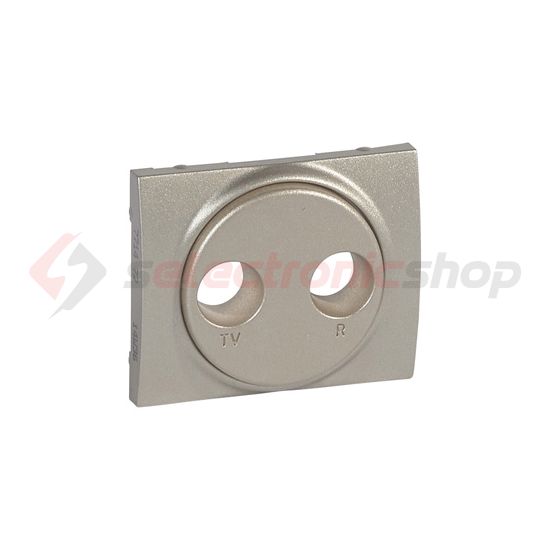 Galea fedlap TV-RD koax-antennadugaljhoz műanyag titán címketartó nélkül LEGRAND - 771472