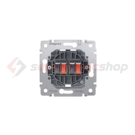 Galea hangszóró csatlakozó betét közp. fedéllel sztereó műanyag fehér címketartó nélkül LEGRAND - 775784