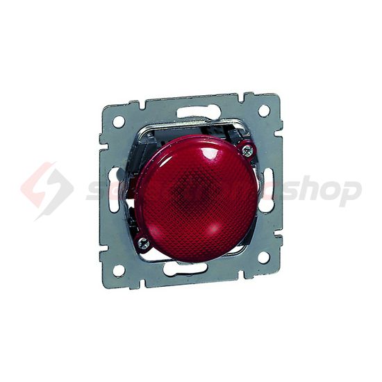 Galea jelzőlámpa fedlap jelzővel 3W 230V piros-fényű süllyesztett műanyag fényes LEGRAND - 775940