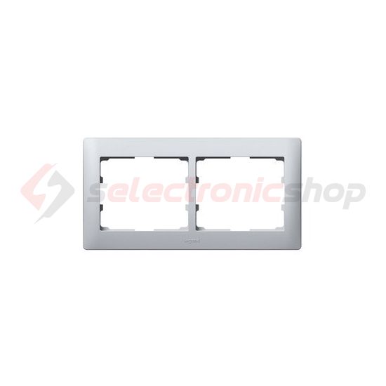 Galea keret 2-es alumínium vízszintes műanyag LEGRAND - 771302