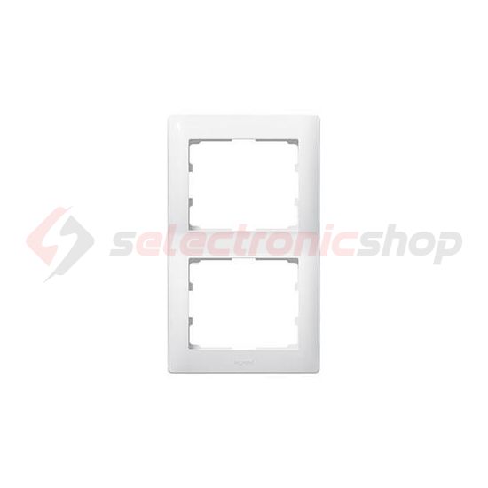Galea keret 2-es fehér függőleges műanyag LEGRAND - 771006