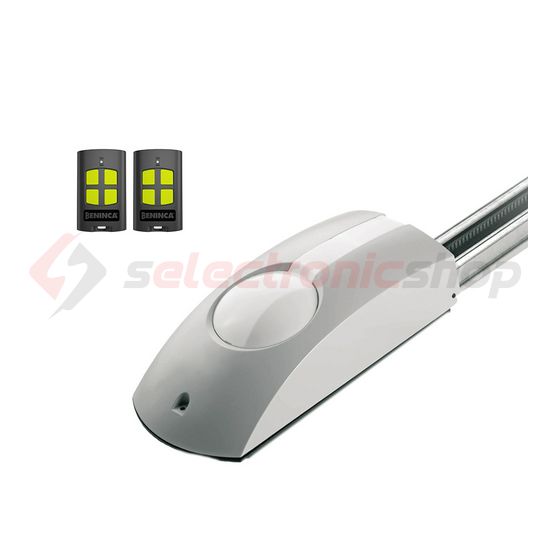 Garázsnyitó szett RF vezérlővel 24VDC-motor bordásszíj+3m sín 230V 600Nmax.húzóerő JM.3 BENINCA - 9592381