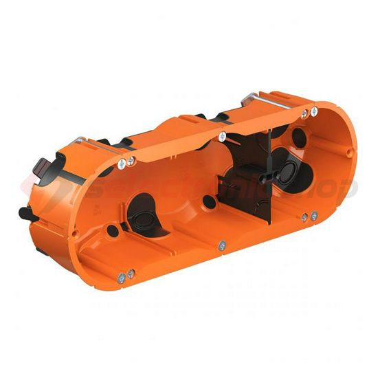 Gipszkarton szerelvénydoboz gumis 3-as ovális 195mm 65mm x műanyag narancs O-range ECON KAISER - 9253-22