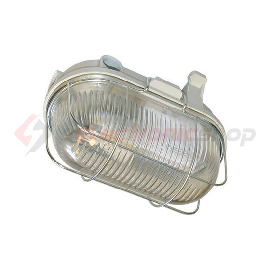 Hajólámpa kültéri ovál fém kosárral falonkívüli 1x 100W 220-240V E27 IP54 HERMI 7063NB KANLUX - 70524