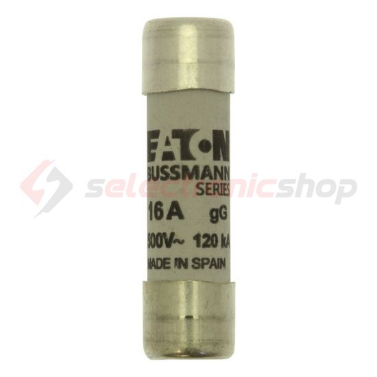 Hengeres biztosítóbetét gG gL/gG 10x38mm 16A 500V AC Bussmann EATON - C10G16