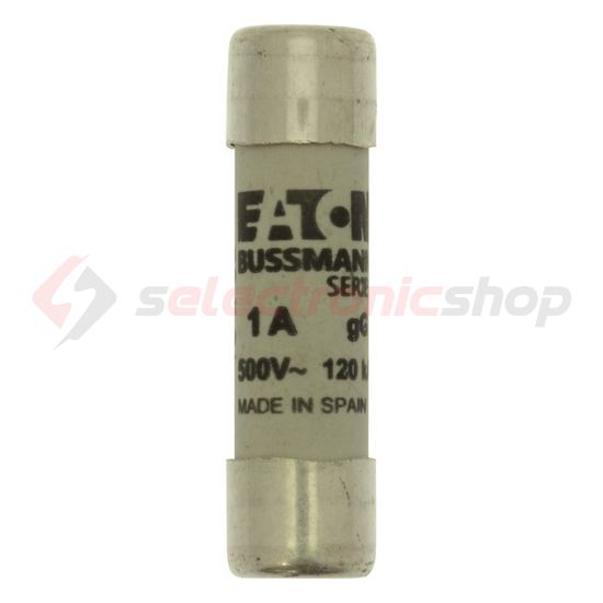 Hengeres biztosítóbetét gG gL/gG 10x38mm 1A 500V AC Bussmann EATON - C10G1