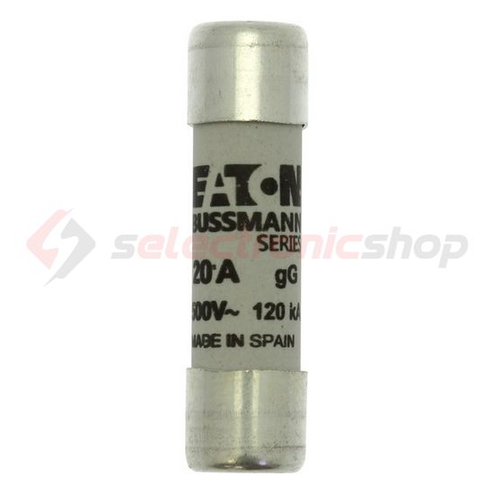 Hengeres biztosítóbetét gG gL/gG 10x38mm 20A 500V AC Bussmann EATON - C10G20