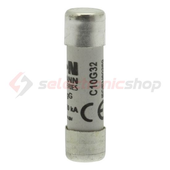 Hengeres biztosítóbetét gG gL/gG 10x38mm 32A 400V AC Bussmann EATON - C10G32