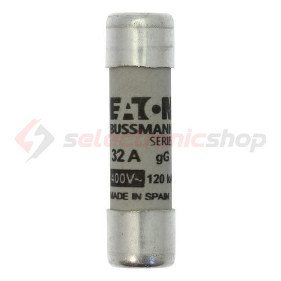 Hengeres biztosítóbetét gG gL/gG 10x38mm 32A 400V AC Bussmann EATON - C10G32